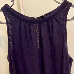 Banana Republic Womens Navy Blue Sleveless Shirt Size Small
